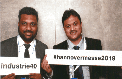 BluBoxx Founders at Hannover Messe 2019